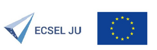 Ecsel Logo mit EU- Fahne