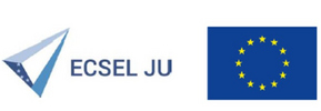 Ecsel Logo mit EU- Fahne